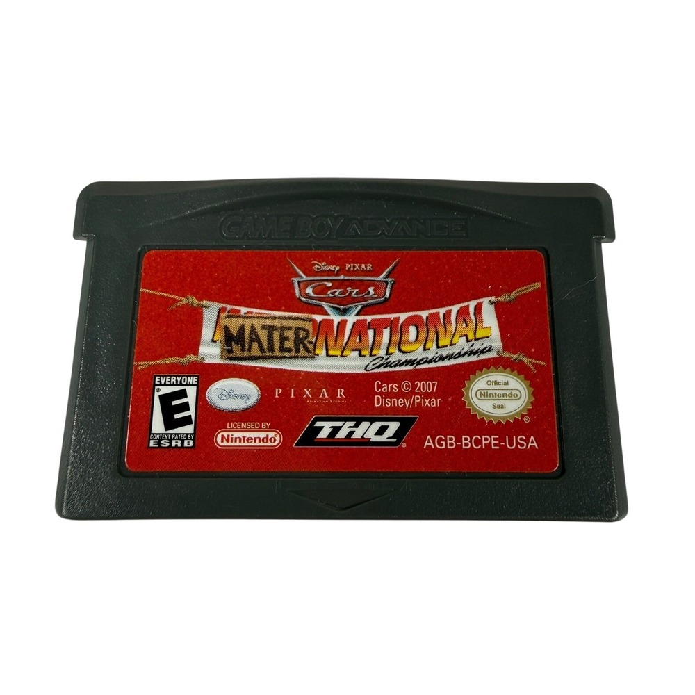 Nintendo Gameboy Advance Cars Mater-National Champsionship GBA Game 2007 Racing